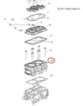 3022352 Блок Цилиндров Для Polaris 2012 Восстановленный