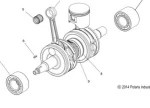 2205649 Коленвал Для Polaris