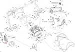510004948 Ручка Сиденья Пассажира Правая Для Ski Doo 510005865