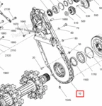 504153498 Корпус трансмиссии снегохода Ski-Doo BRP 504154032