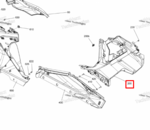 705018314 Пластиковая накладка кузова задняя правая Can-Am BRP Maverick R