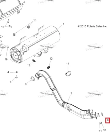 S410485012009 ATHENA Уплотнительное Кольцо Глушителя Для Polaris 3087957 Yamaha 4BR-14613-00-00, 4H7-14613-00-00, 7LV-14613-00-00, 132-14613-00-00
