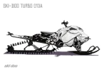 Наклейки VEL На Снегоход Ski Doo Summit Expert TURBO 013A