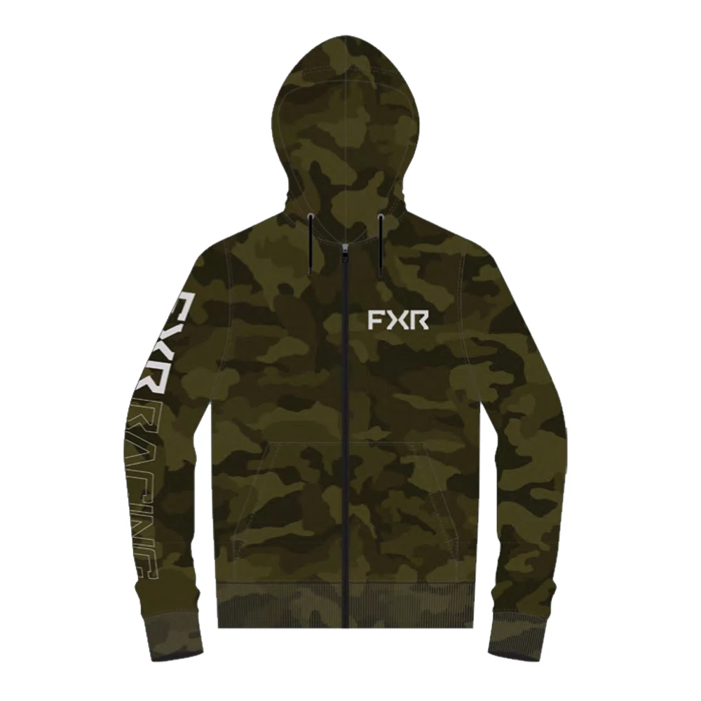 Толстовка FXR Clutch Cotton  Army Camo/Grey, 2XL, 251157-7605-19