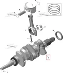 420819926 Коленвал Двигателя Для BRP Can Am Maverick R