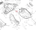 502008103 Панель Боковая Нижняя Правая Черная Для Ski Doo SKANDIC
