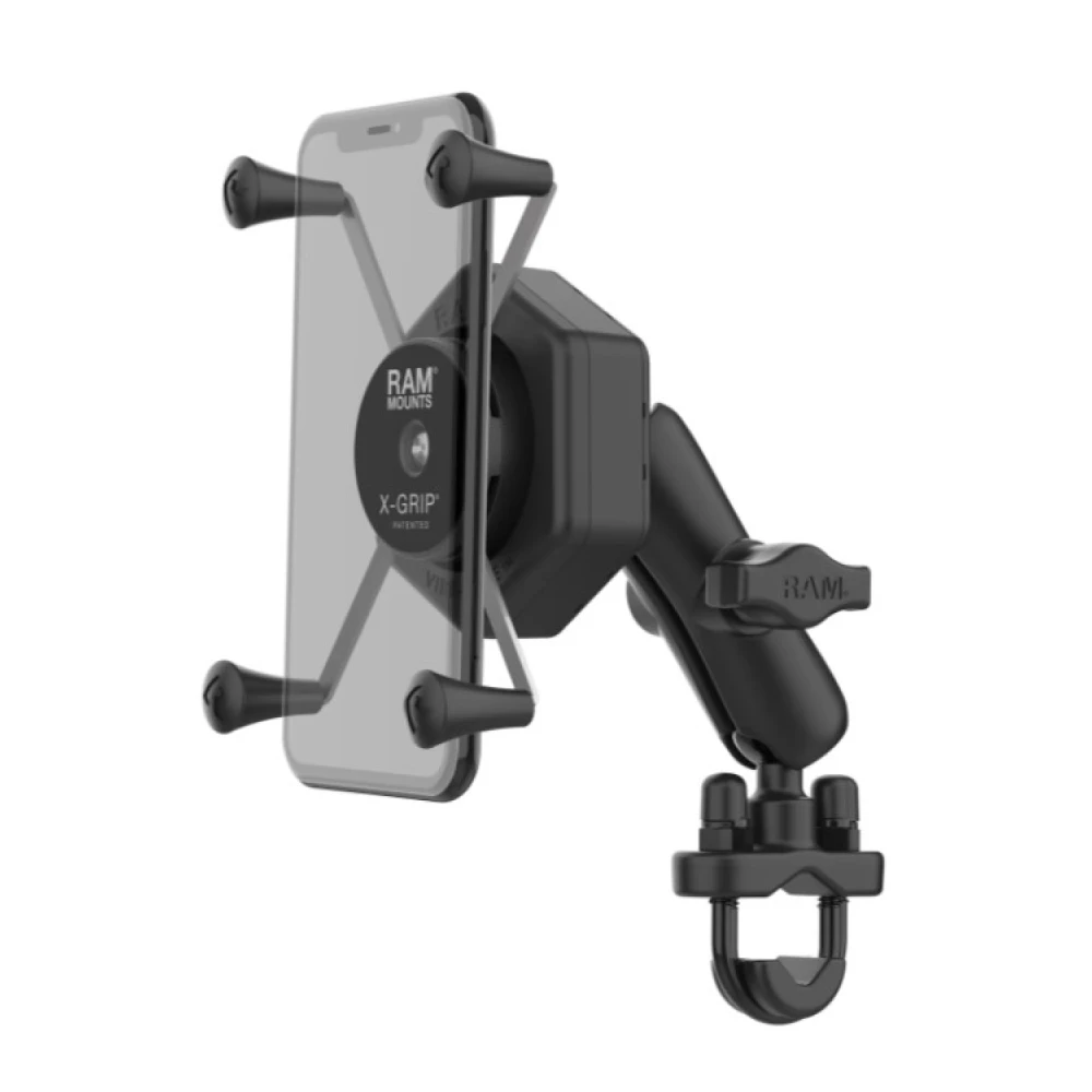 Крепление для телефона RAM MOUNTS с Vibe-Safe и основание с U-образным болтом, короткое, RAM-B-149Z-A-UN7-462