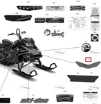 516009416 Наклейка Капота Summit Для Ski Doo SUMMIT 850 2020