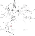 509000672 Шланг Системы Охлаждения Двигателя Для Ski Doo 509000415, 509000555