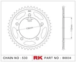 B6834-42 RK CHAINS Звезда 42 зубьев для цепи 530 для мотоцикла ведомая Honda JTR302, JTR30242, JTR302.42, JTR302-42