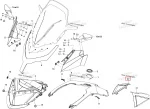 517304084 Заглушка Бензобака Правая Красная Для Ski Doo GTX, Grand Touring