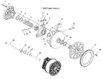 1322838 Вариатор Ведущий Для Polaris WIDETRAK LX 1321738