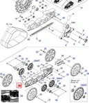 705500821 Рама Задняя Правая Для Гусеницы APACHE Для BRP Can Am