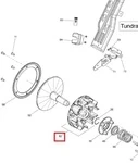 417223606 Шкив Ведущего Вариатора Подвижный Для Ski Doo