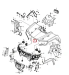 17310203330 Передний пластик (D3) (золото песков)-2025г