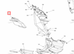 705017027 Пластиковая накладка пердней стойки левая Can-Am BRP Maverick R