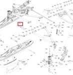 505073723 Пластина Крепления Рычагов Для Ski Doo Gen4