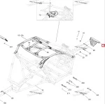 705205747 Бампер Передний Красный Для BRP Can Am Maverick 705205746, 705210400