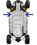 715001642 Защита Днища Передняя Боковая Для BRP Can Am Maverick