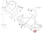 5606-835 Защита Ручки Пассажира Левая Для Arctic Cat BEARCAT