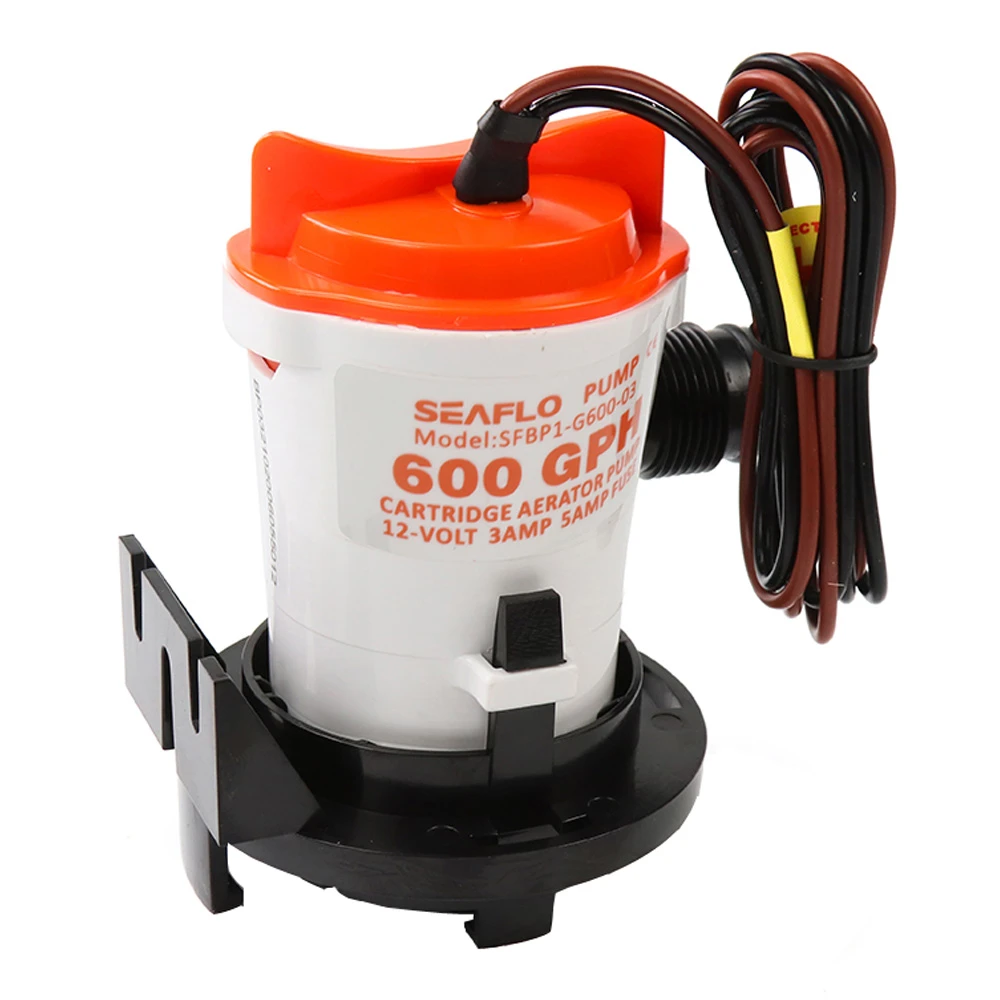 Помпа водооткачивающая SeaFlo трюмная, 12V 600 галлон/час, патрубок 19 мм
