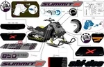 516012351 Наклейка 154 Правая Для Ski Doo SUMMIT 2025 REV Gen5