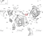 517307954 Панель Боковая Левая Черная Для Ski Doo FREERIDE, SUMMIT Gen5