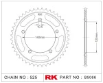 B5066-48 RK CHAINS Звезда 48 зубьев для цепи 525 для мотоцикла ведомая Suzuki, Kawasaki, Triumph JTR1792, JTR179248, JTR1792.48, JTR1792-48