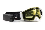 Очки с подогревом AiM Pro Accu Heated Goggles White с желтой магнитной линзой 31-106
