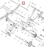 503193332 Вал Задней Подвески Для Ski Doo