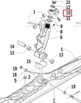 4706-272 Рычаг Шпинделя Правый Черный Для Arctic Cat