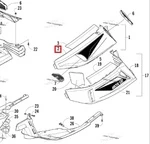 3718-385 Панель Боковая Верхняя Левая Черная Для Arctic Cat 3718-801, 0617-563, 2718-871, 2718-817, 2718-835, 2718-895, 2718-793, 3718-351, 2718-791