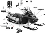 516003925 Наклейка Для Ski Doo EXPEDITION, SKANDIC