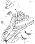 5451237-632 Капот Для Polaris AXYS 5450455-070, 5451237-293, 5451237-599, 5451237-647, 5451237-666, 5451237-689