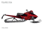 Наклейки VEL На Снегоход Polaris Axys 013A