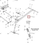 1824070-458 Рычаг Продольный Правый Для Polaris WIDETRAK LX 1823292-458