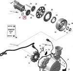 420634741 Шестерня Стартера Двойная Для Ski Doo 420634740