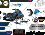 516012597 Наклейка Expert Для Ski Doo Summit X Expert Rev Gen5