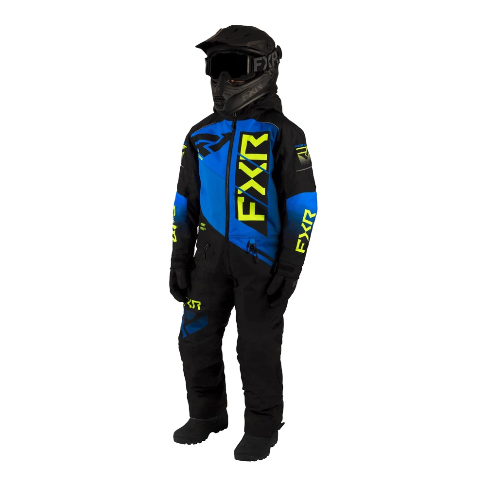 Детский комбинезон FXR Helium с утеплителем Black/Blue/Hi Vis, 8, 233018-1040-08