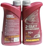 1430 MANNOL SNOWPOWER Моторное Синтетическое 2Т Двухтактное Масло 1 Литр