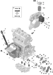 420441693 Болт крышки масляного фильтра Torx М6 х 20 Can-Am BRP SEA DOO