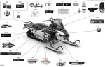 516010409 Наклейка 'Brutal' Для Нижней Левой Боковой Панели Для BRP Lynx XTERRAIN 850 ETEC BRUTAL 2021