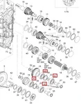 610063036 Подшипник КПП Для Ski Doo Skandic M610063036, M610063035