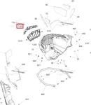 508000957 Сетка Передней Панели Для Ski Doo Gen4