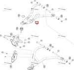 715010989 Рычаг Передний Верхний Левый Черный Для BRP Can Am OUTLANDER G3 715010401