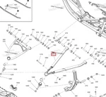 505075208 Рычаг Нижний Правый 32 Черный Для Ski Doo SUMMIT REV Gen5
