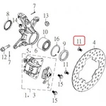 94706-08017-B Винт крепления тормозного диска M8x17 для квадроциклов Baltmotors Jumbo 700 94706-08017-B