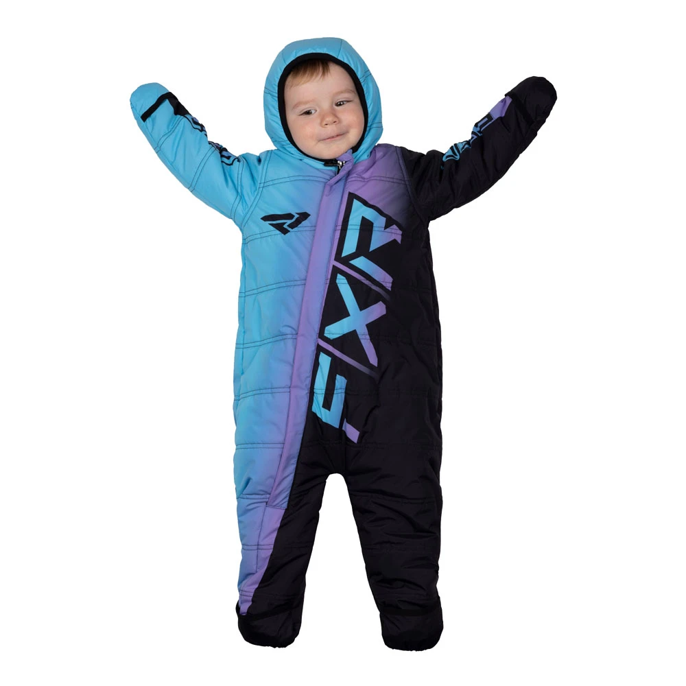 Детский комбинезон FXR CX с утеплителем Black/Lilac-Sky, 6-12, 231510-1087-12