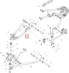 703501256 Рычаг Передний Верхний Левый Черный Для BRP Can Am Maverick