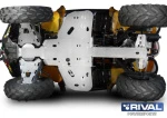 444.7202.1 RIVAL Комплект защиты днища ATV BRP Can-Am Outlander 800 Max, 650 Max 7 частей)